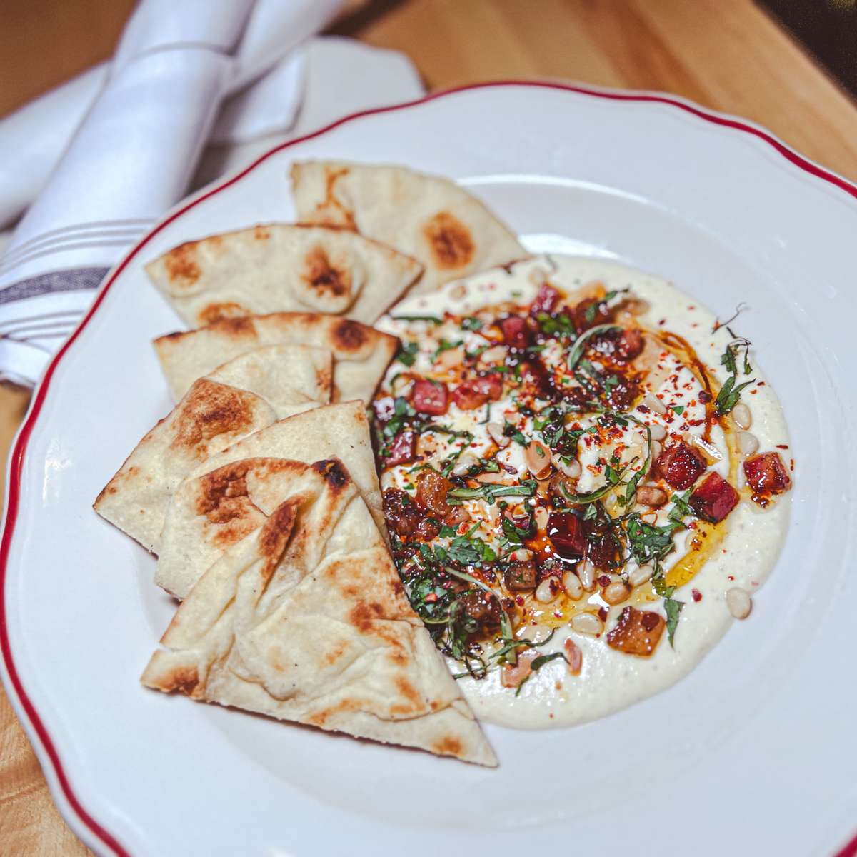 Whipped Feta Dip with Na'an