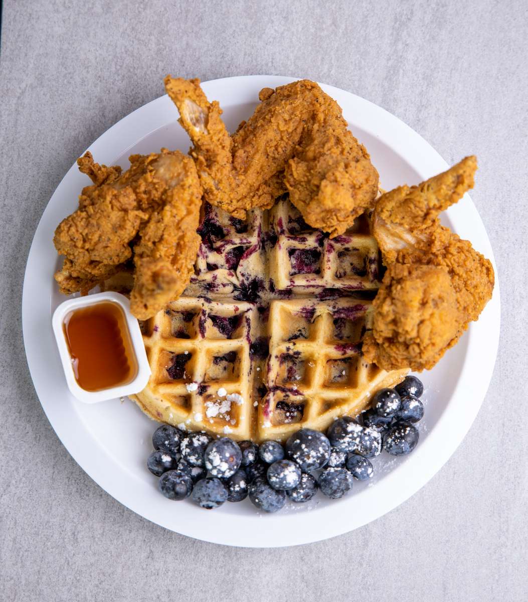 Blueberry Waffle and WIngs