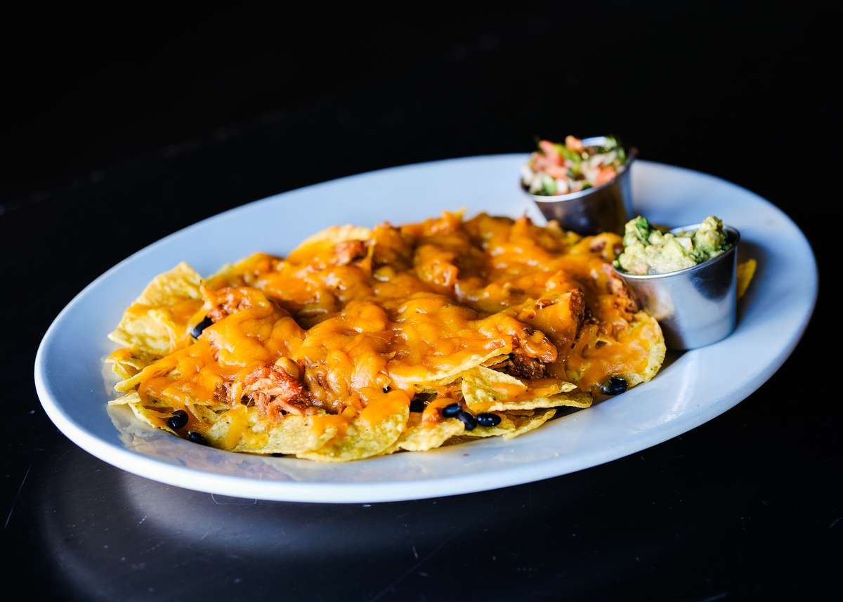 Nachos Pulled Pork Tex Mex Sheet Pan Leftover Pulled Pork Nachos