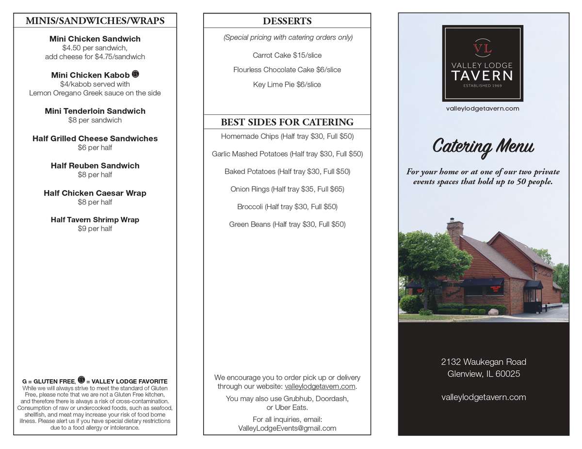 Catering Menu