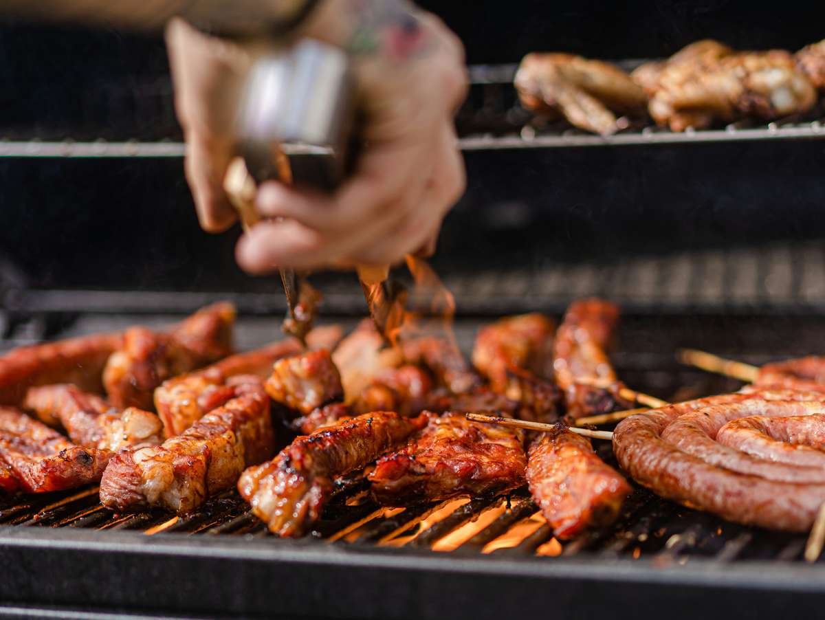 bbq on grill