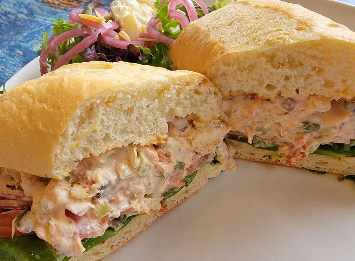 Salmon Salad Sandwich Rolls Recipe