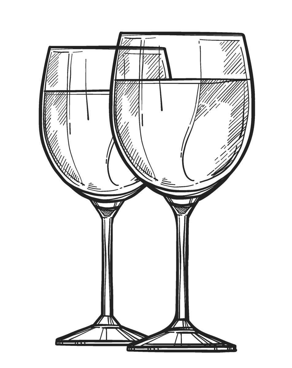 wine glasses