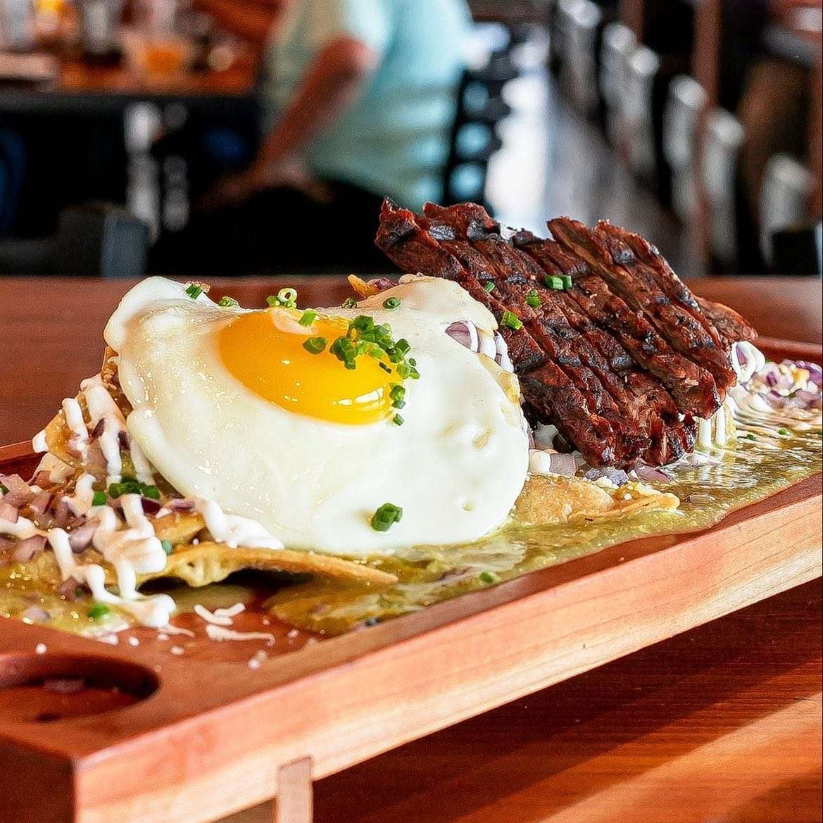 Steak and eggs