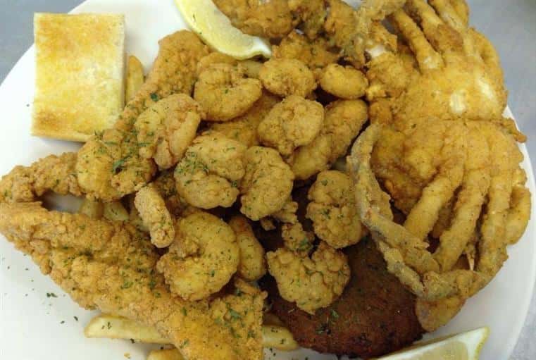 fried fish and shrimp