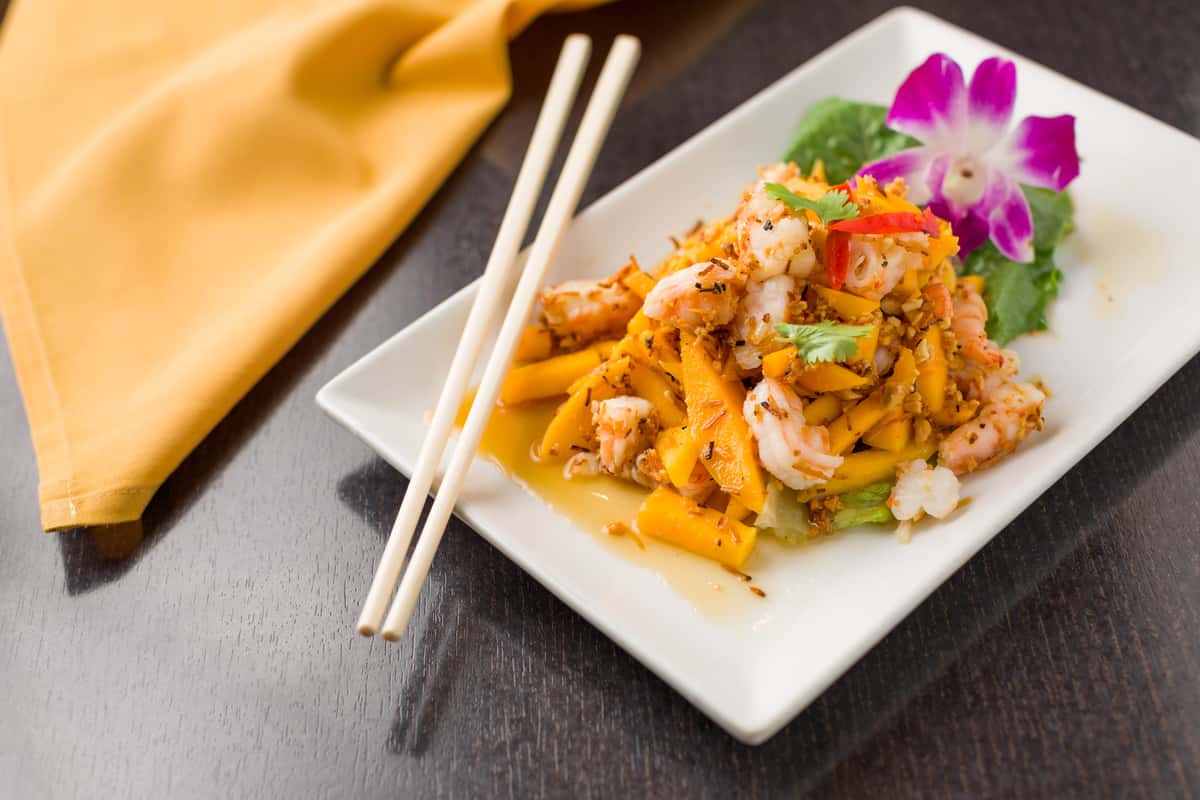coconut mango shrimp