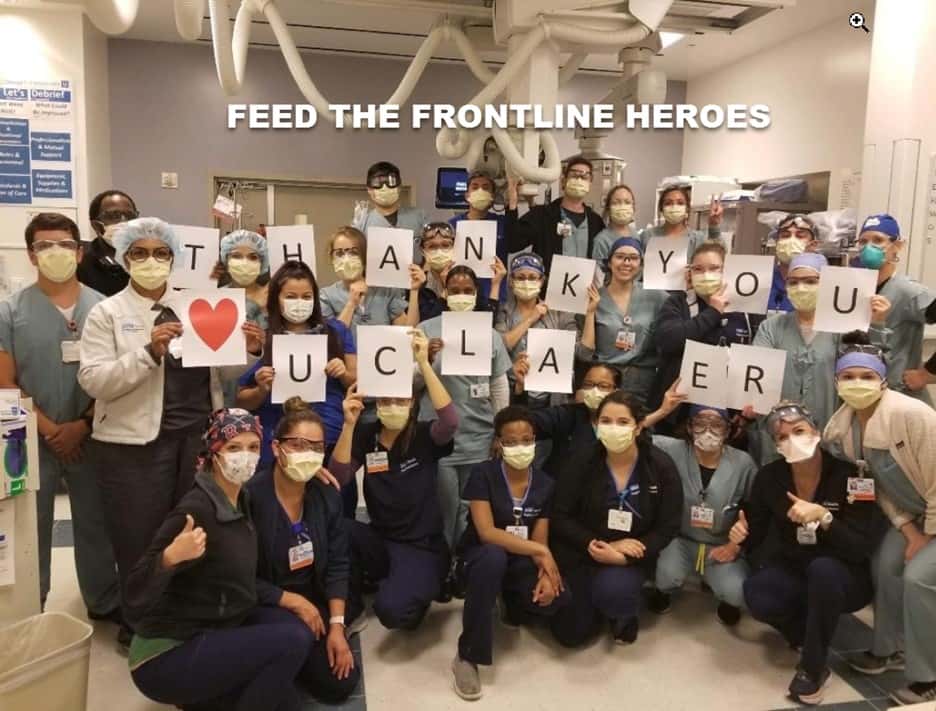 group feed the frontline heroes