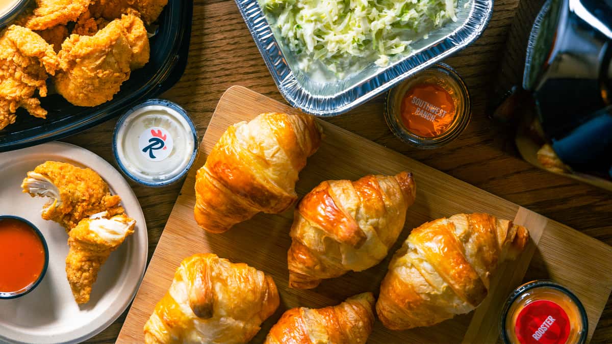 Catering Pans and Croissants