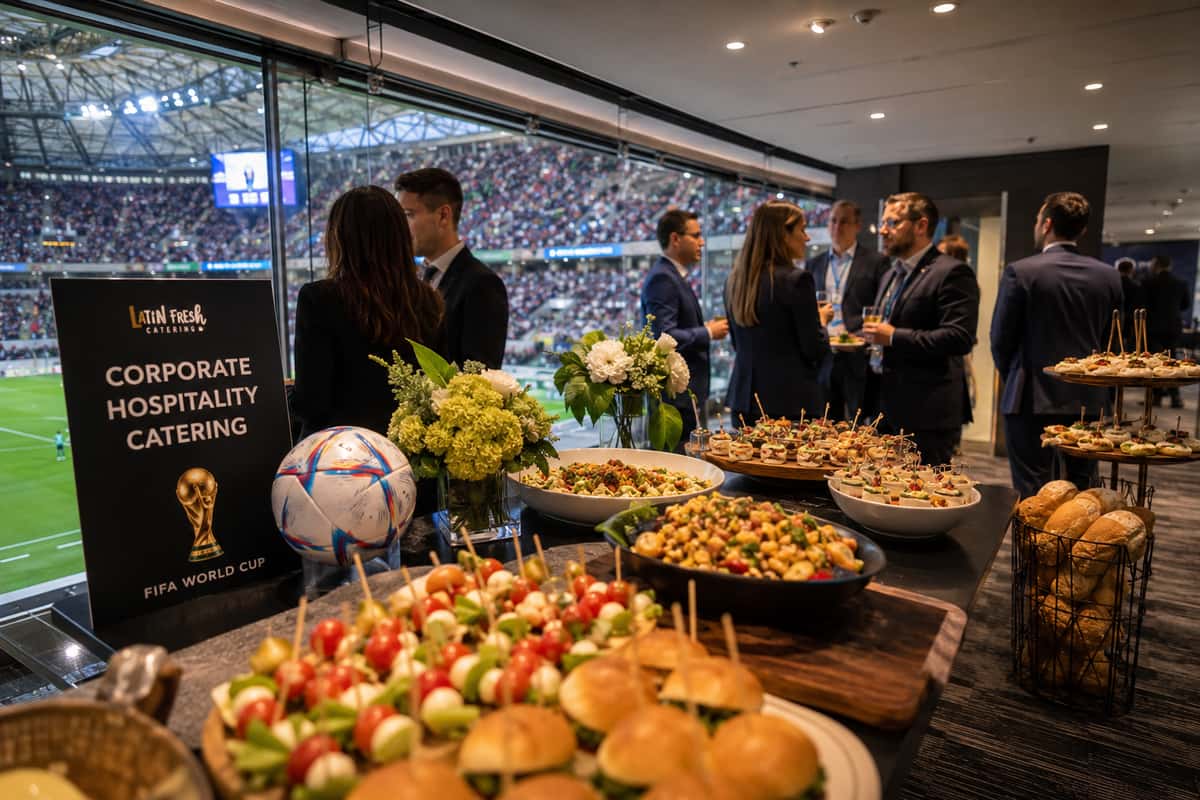 Latin Fresh Catering providing FIFA World Cup Atlanta catering for Corporate Hospitality Catering