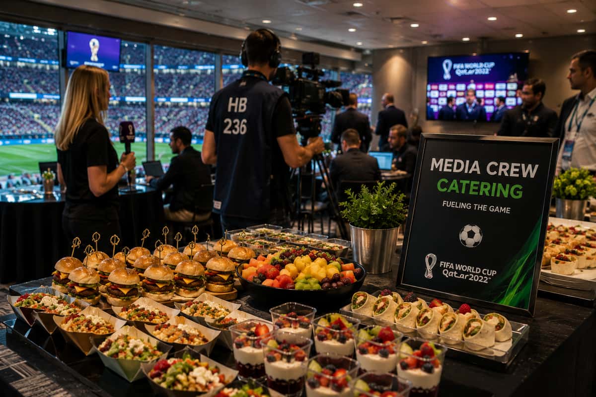 Latin Fresh Catering providing FIFA World Cup Atlanta catering for Media Crew Catering