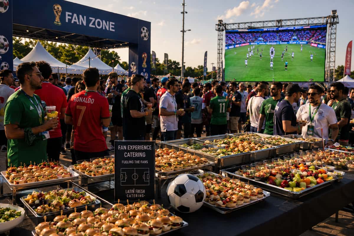 Latin Fresh Catering providing FIFA World Cup Atlanta catering for Fan Experience Catering