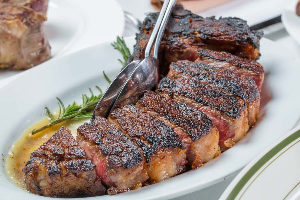 sirloin steak at empire steak house