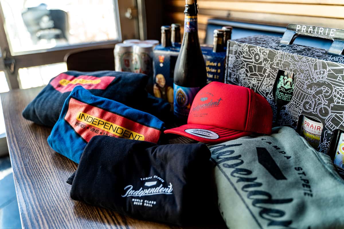 shirts, hats and other merch