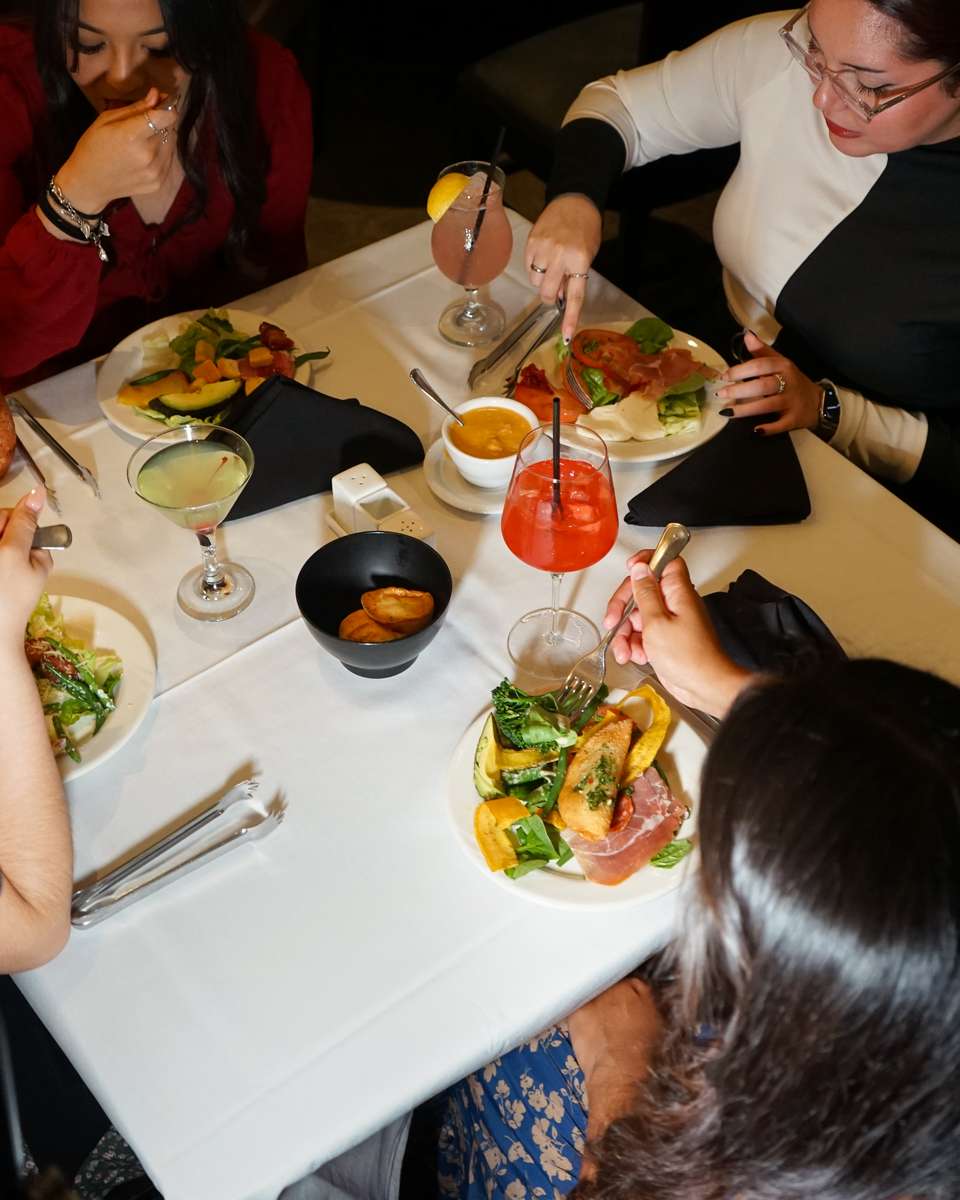 Table with food