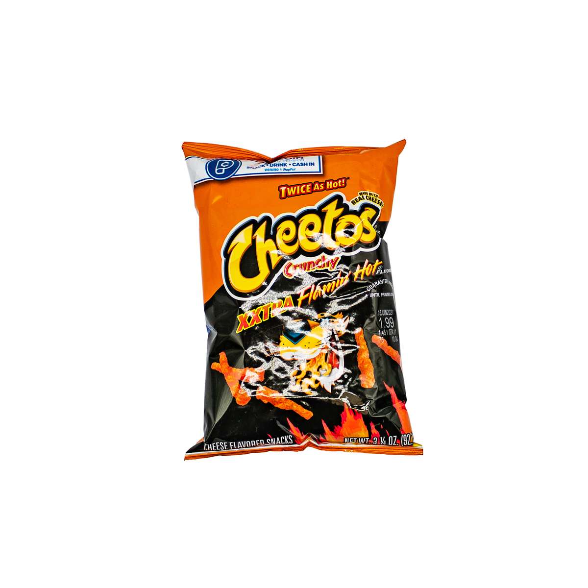 Cheetos Cheetos Crunchy Cheese Flavored Snacks Flamin' Hot Flavored 3 1/4  Oz