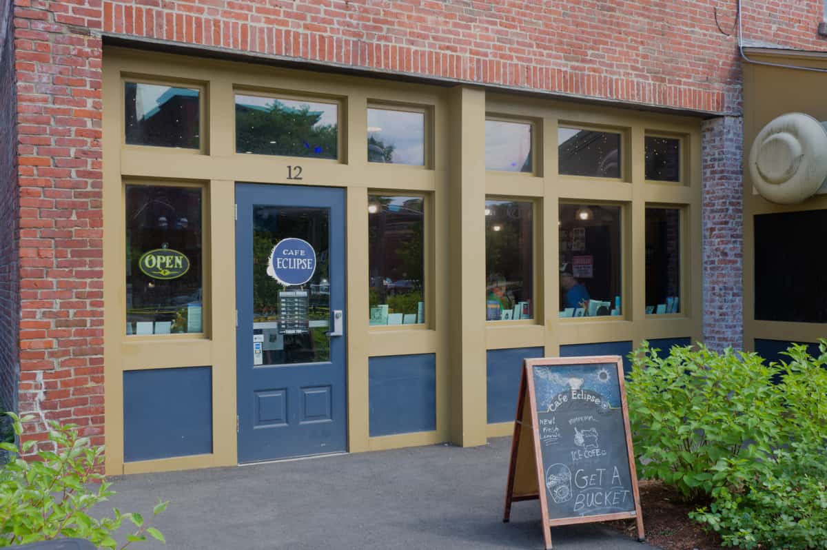 Front entrance of the cafe