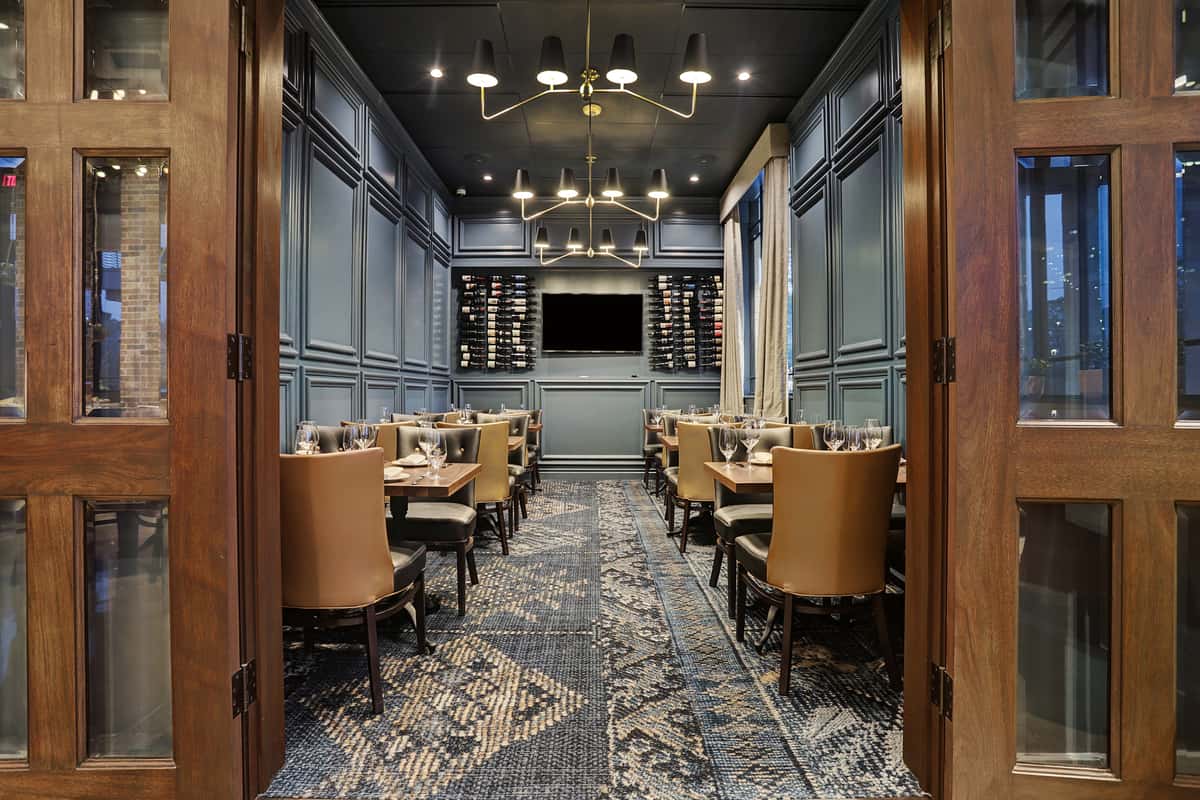 blue room used for private events