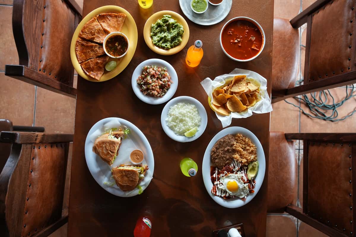 table of food