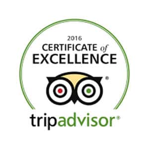 2016 Certificate of Excellence Trip Advisor