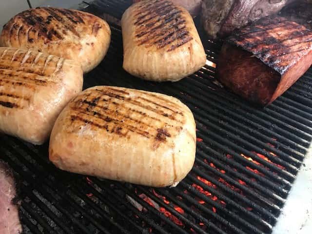 Grilled chunks of meat