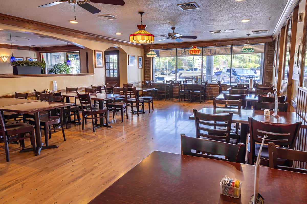 Interior restaurant seating