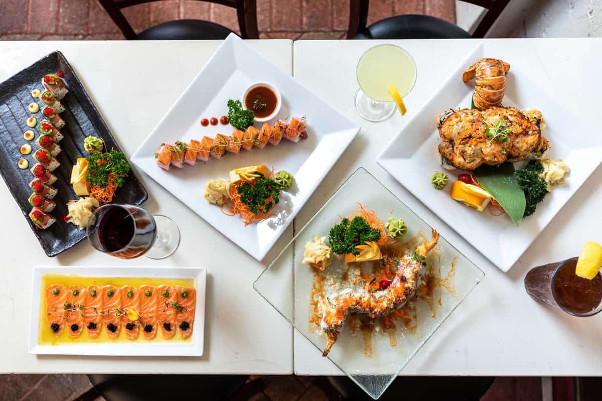 Assorted sushi