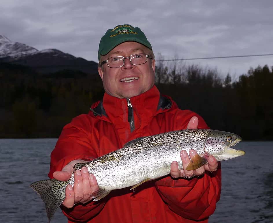 man holding fish