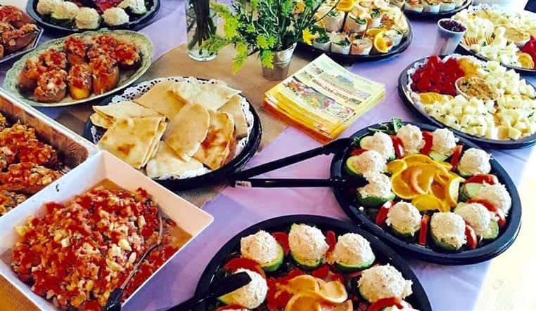 Assorted food items on the table