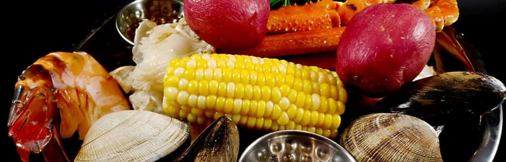 seafood and corn