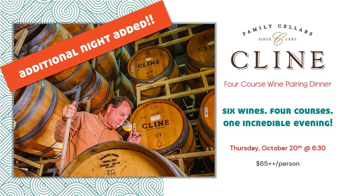 Cline Cellars Wine Dinner