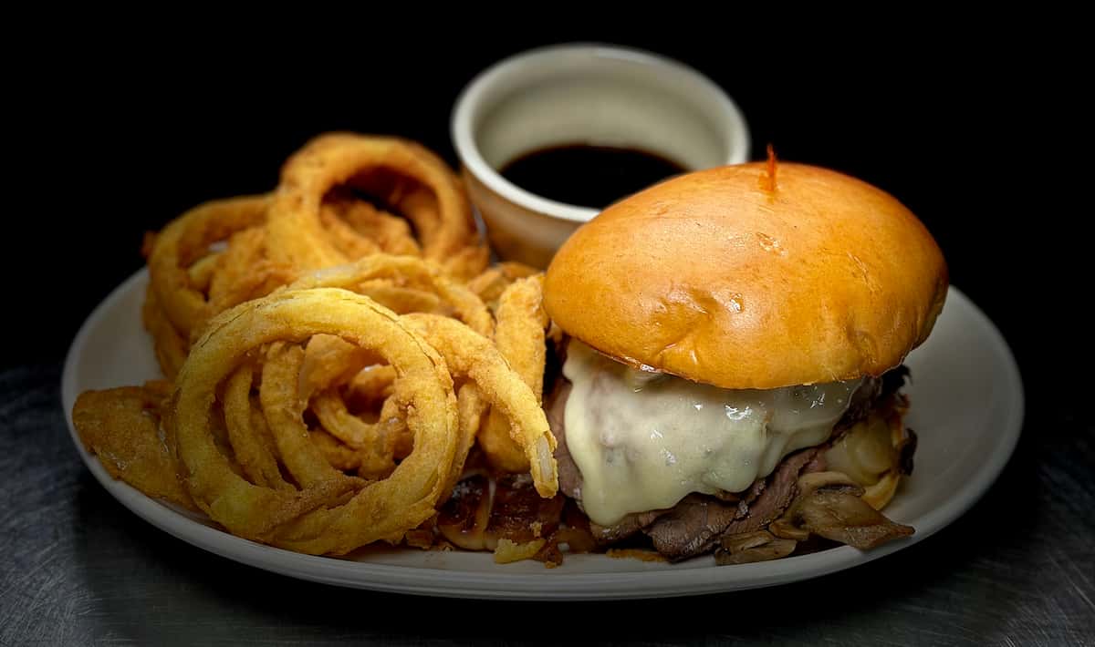 loaded piper cub roast beef sandwich