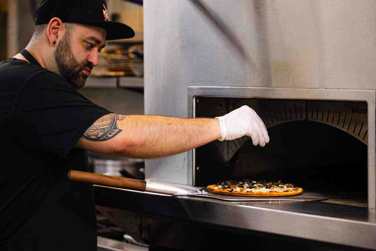 Hand Tossed Pizzas at Mangiamo