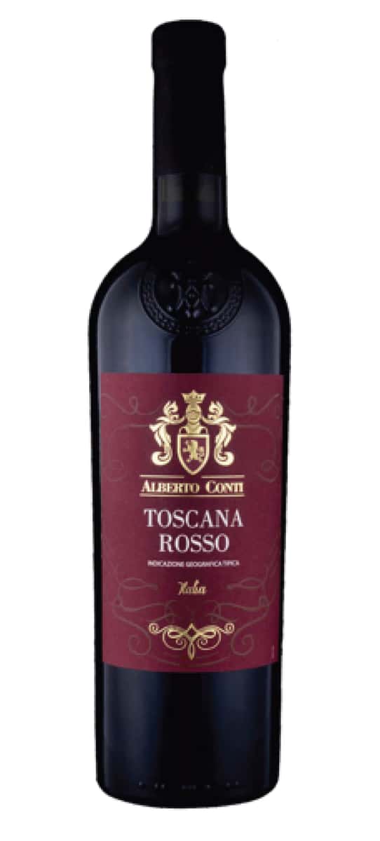 Bottle of Toscana Rosso Wine