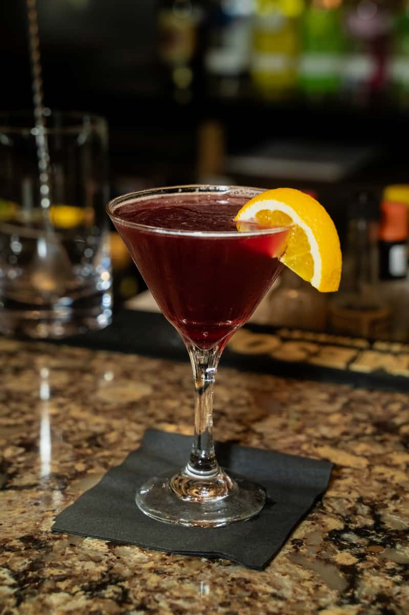 Absolute Raspberry, Pama Liqueur, cranberry, citrus mix, pomegranate juice