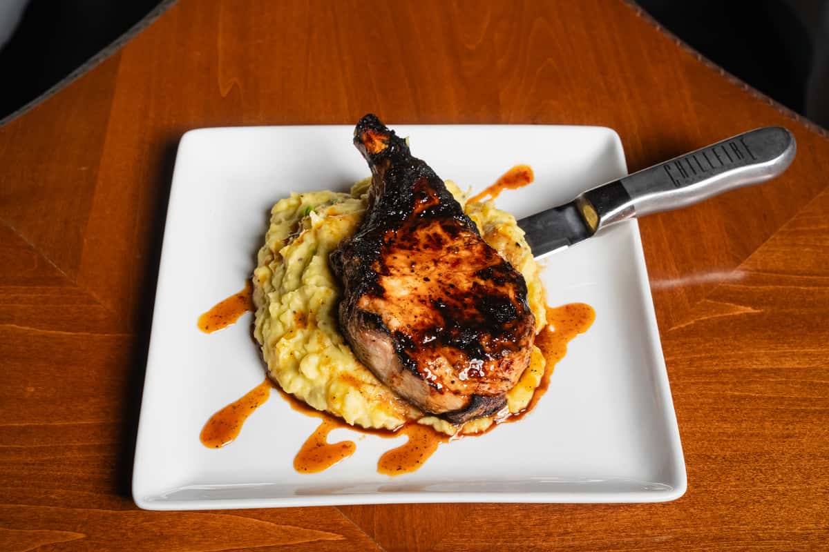 Korean glazed pork chop