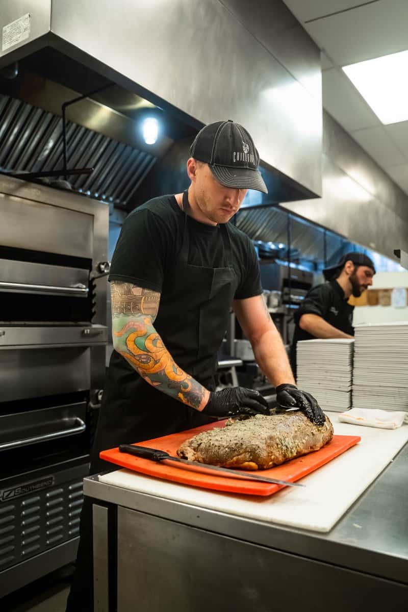 Chef cooking