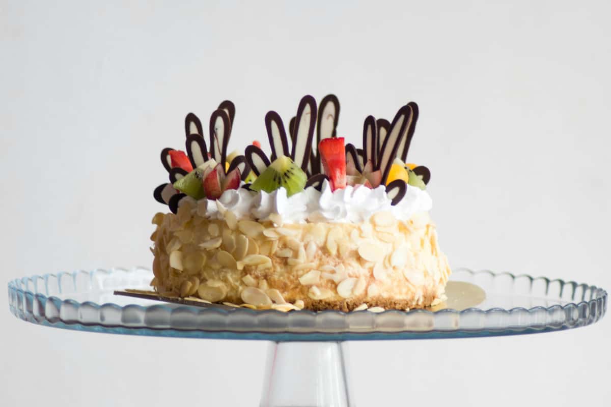 cake with many toppings