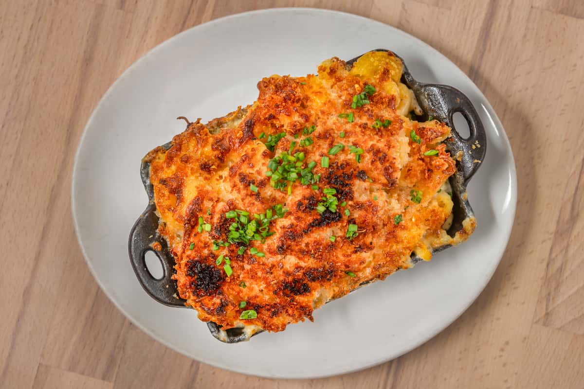 Baked Skillet Of Mac & Cheese