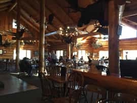 front of dining area