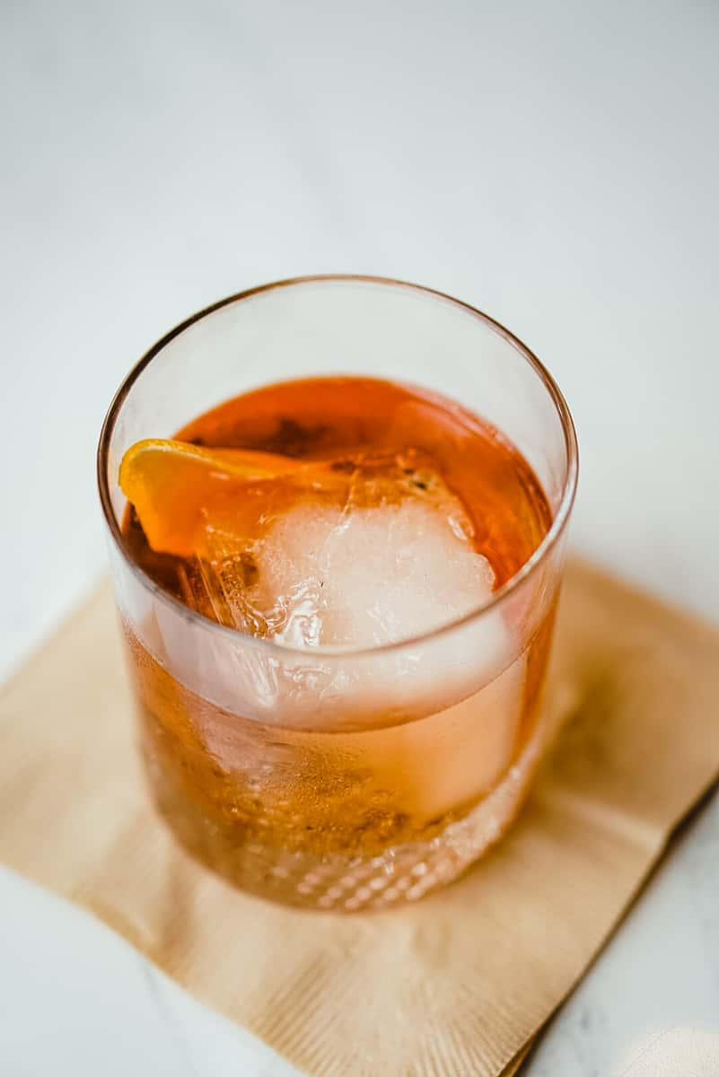 Smoked Old-Fashioned Ice Cubes