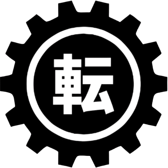 japanese character gear logo