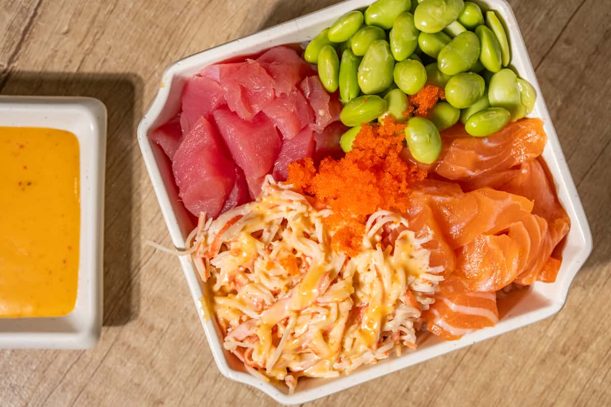 Salmon and Tuna Poke Bowl