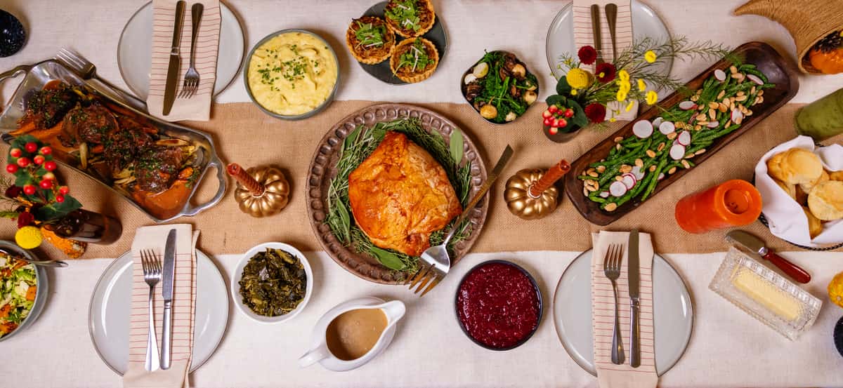 Thanksgiving Meal Spread