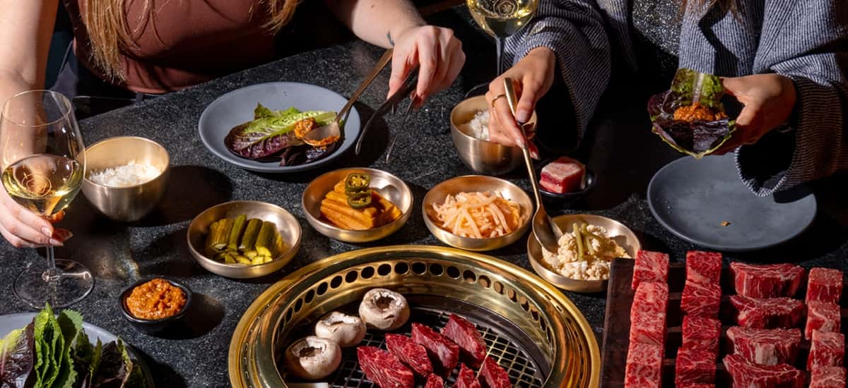 korean bbq table