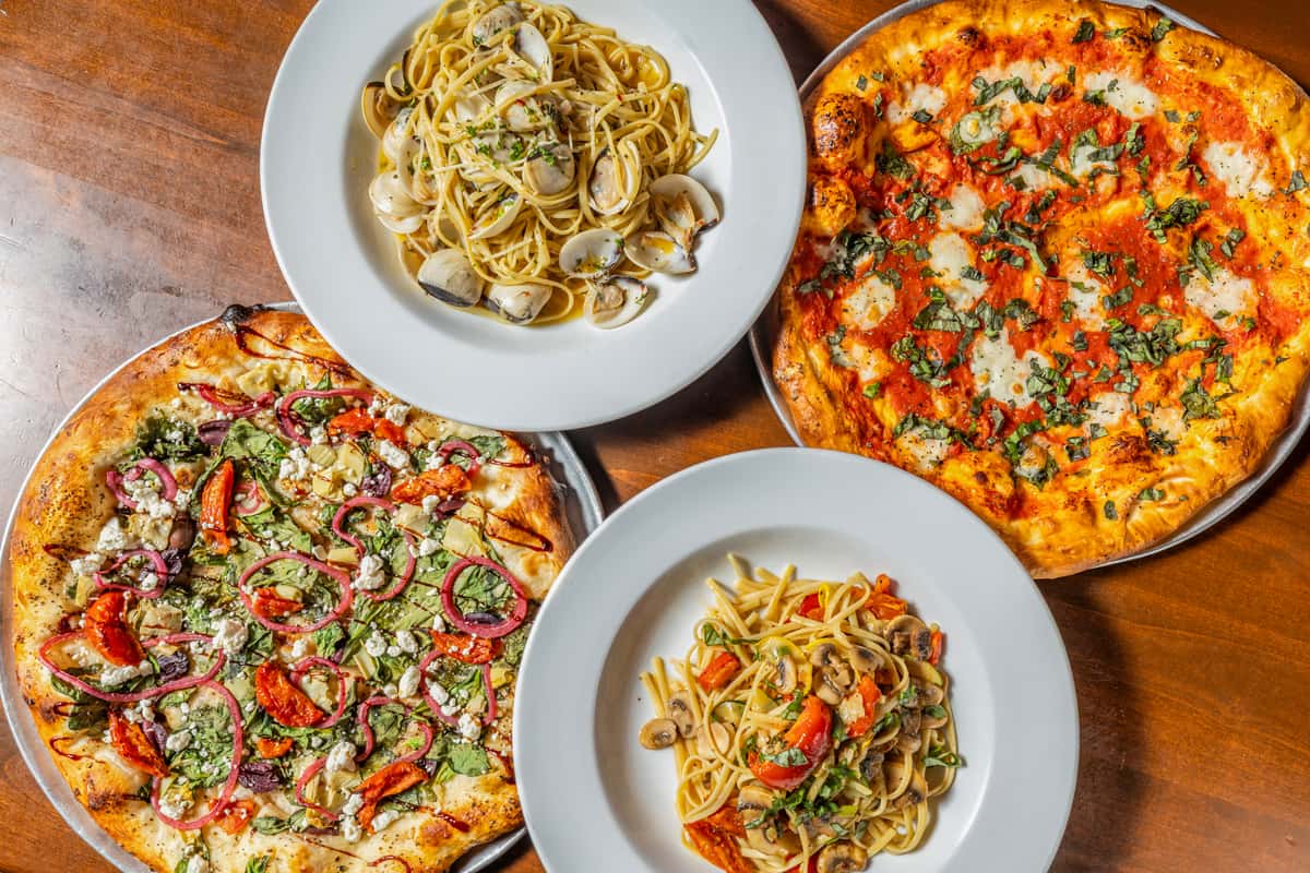 pizzas and pastas