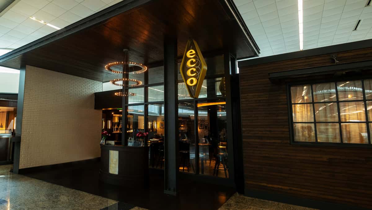 Close up of the front of the restaurant.