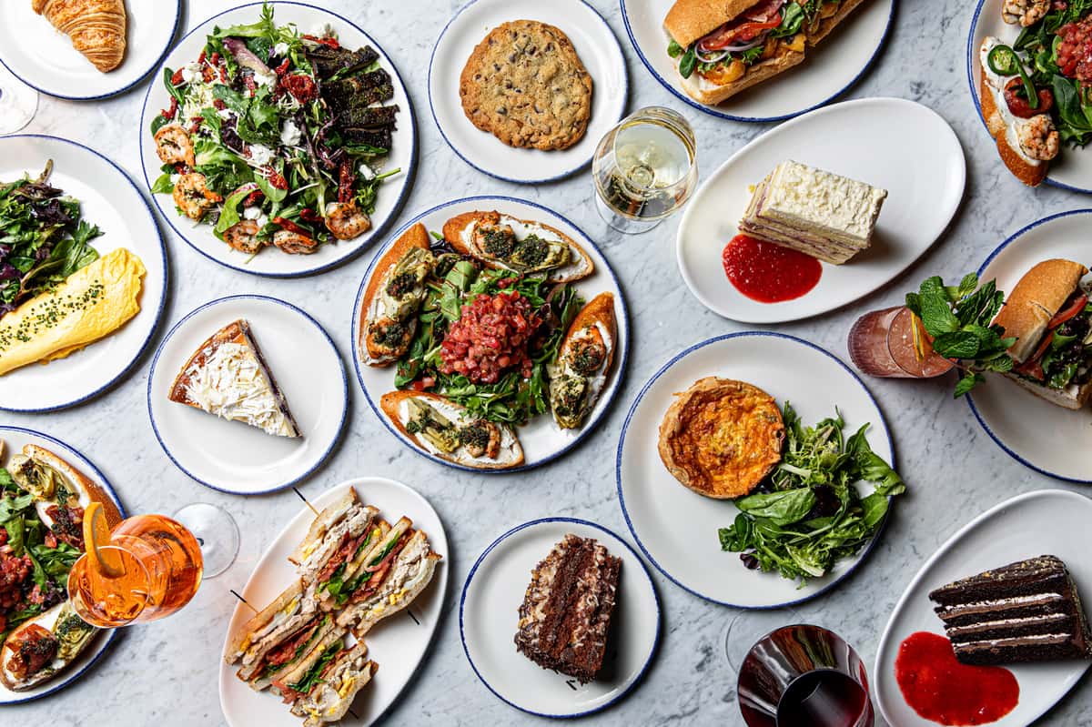 dinner spread