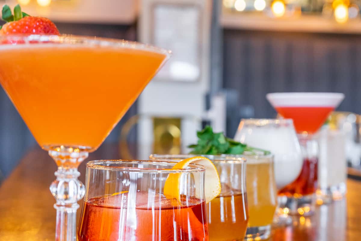 Hero shot of cocktails