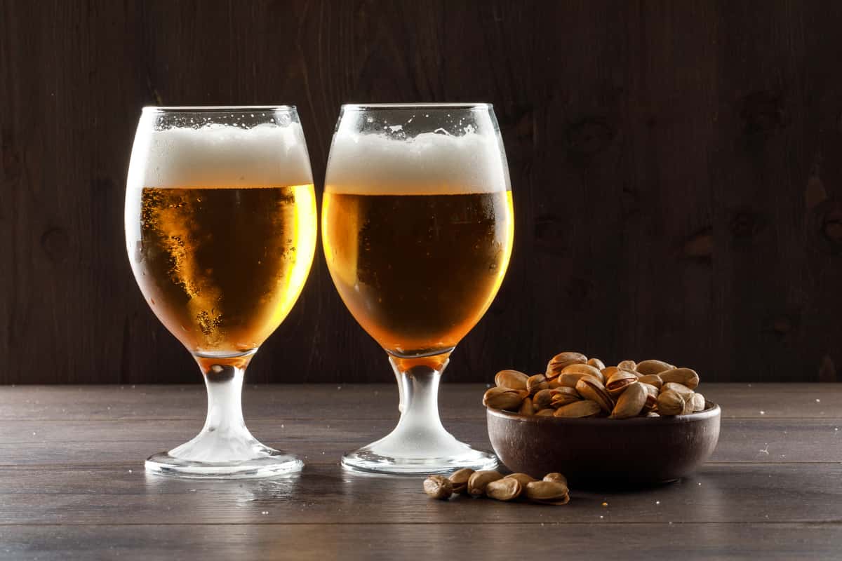 Two beer glasses