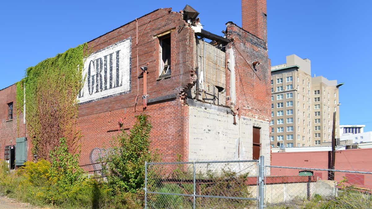 abandoned building